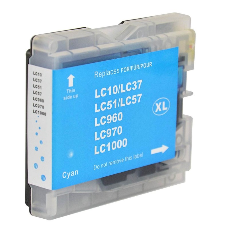 Cartuccia Compatibile Brother LC-960 LC-970 LC-1000 C Ciano 15ml