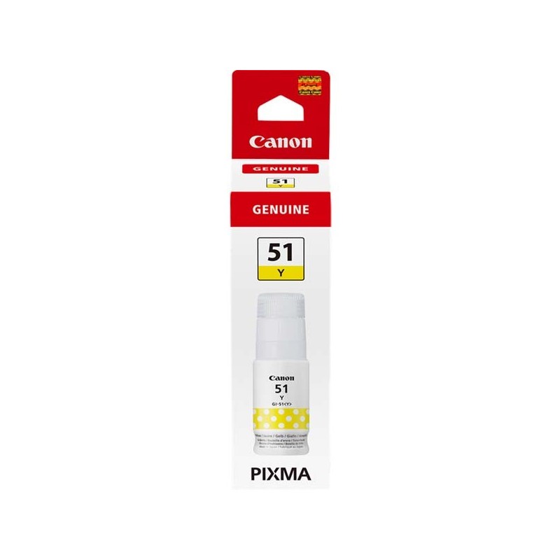 Canon GI-51Y 4548C001 70ml Inchiostro Originale Y Yellow 7700 Pagine