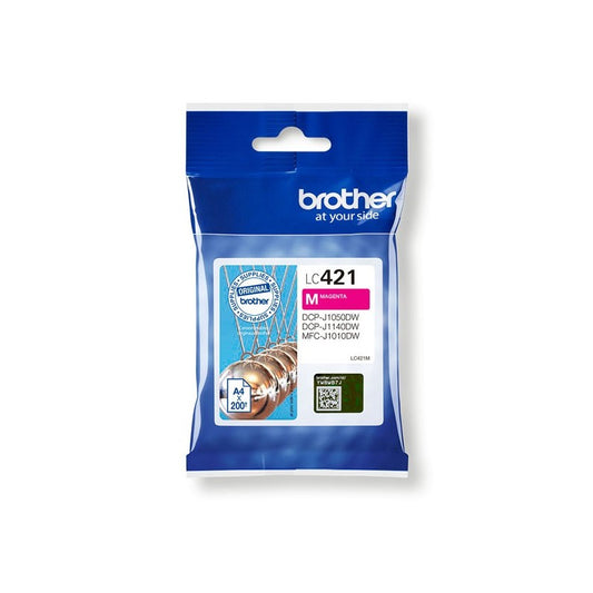 Cartuccia Originale Brother LC421M M Magenta 200 Pagine
