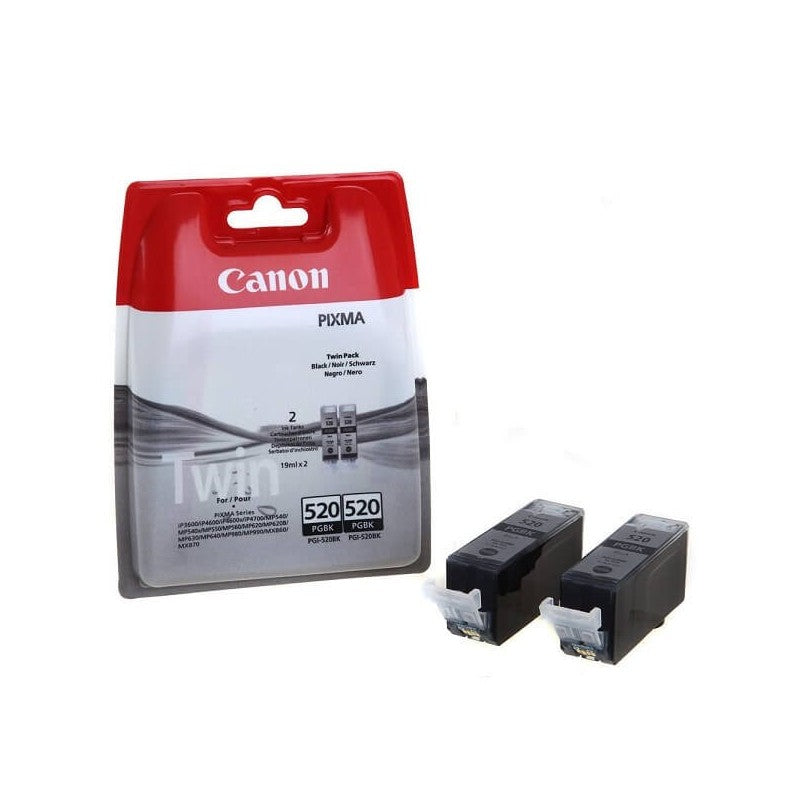 Canon PGI-520PGBK 2932B012 Confezione 2 Cartucce Originali Bk Nero