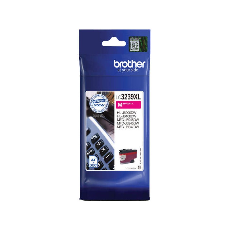 Cartuccia Originale Brother LC3239XLM M Magenta 5000 Pagine