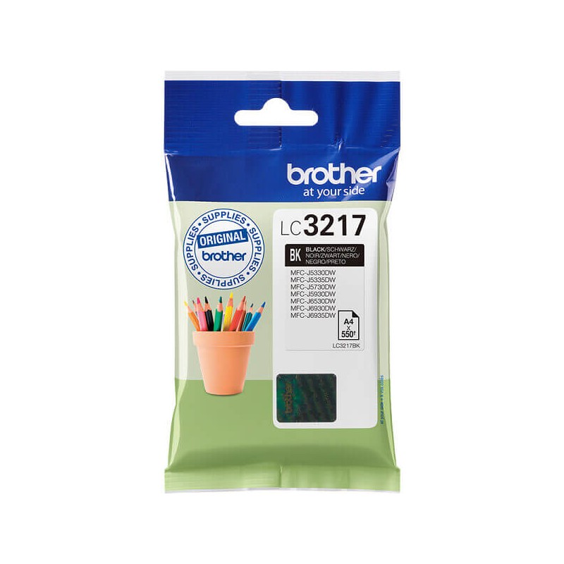 Cartuccia Originale Brother LC3217BK Bk Nero 550 Pagine
