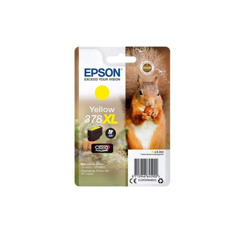 Epson C13T37944010 378XL Cartuccia Originale Y Yellow 830 Pagine
