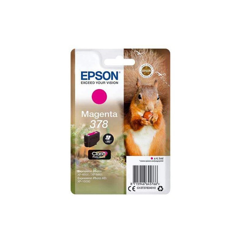 Epson C13T37834010 378 Cartuccia Originale M Magenta 360 Pagine