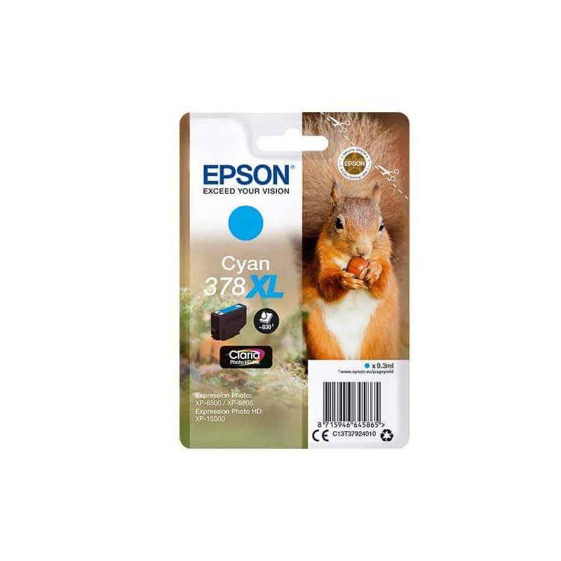 Epson C13T37924010 378XL Cartuccia Originale C Ciano 830 Pagine