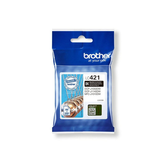 Cartuccia Originale Brother LC421BK Bk Nero 200 Pagine