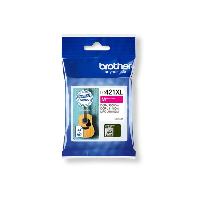 Cartuccia Originale Brother LC421XLM M Magenta 500 Pagine