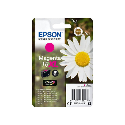 Epson C13T18134012 T1813 18XL Cartuccia Originale M Magenta 450 Pagine
