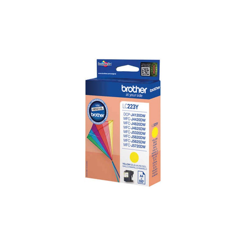 Cartuccia Originale Brother LC223Y Y Yellow 550 Pagine