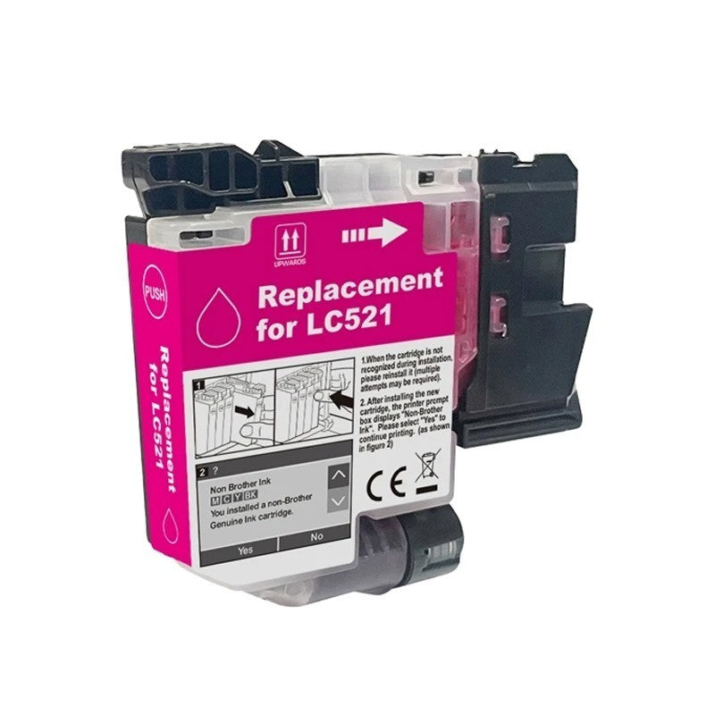 Cartuccia Compatibile Brother LC-521M M Magenta 500 Pagine