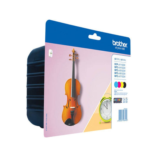 Kit 4 Cartucce Originali Brother LC-127XL 1200 Pagine Bk LC-125XL 1200 Pagine C M Y