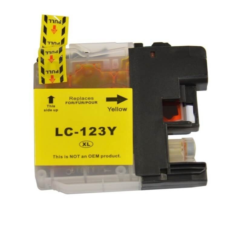 Cartuccia Compatibile Brother LC-121 LC-123 Y Con Chip 10ml
