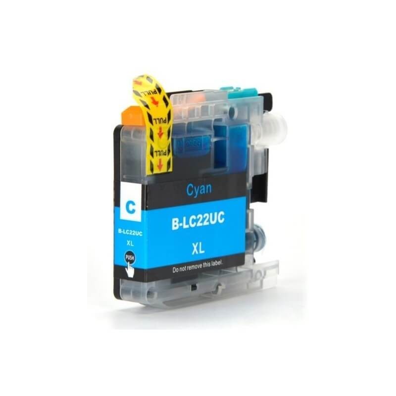 Cartuccia Compatibile Brother LC22U C Ciano Con Chip 1200 Pagine