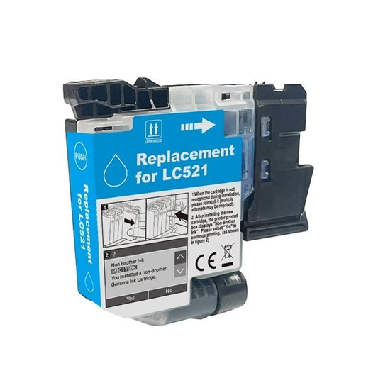 Cartuccia Compatibile Brother LC-521C C Ciano 500 Pagine
