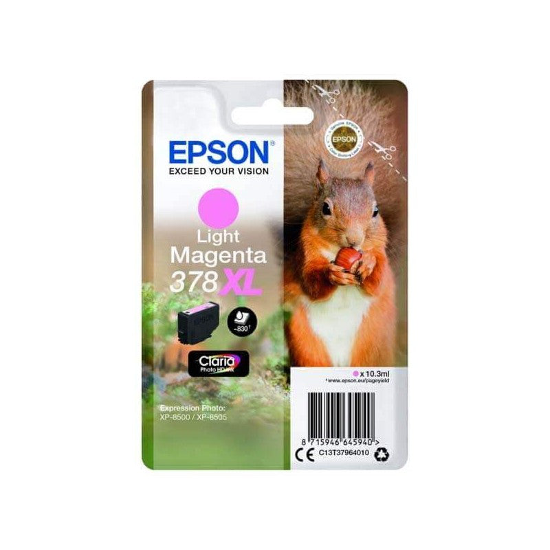 Epson C13T37964010 378XL Cartuccia Originale LM Light Magenta 830 Pagine