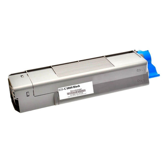 Toner Compatibile Oki C5800 43324424 Bk Nero 6000 Pagine