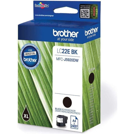 Cartuccia Originale Brother LC22EBK Bk Nero 2400 Pagine