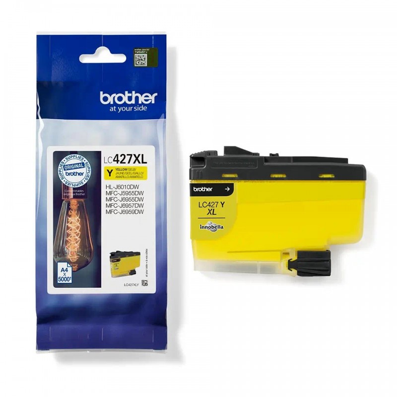 Cartuccia Originale Brother LC427XLY Y Yellow 5000 Pagine