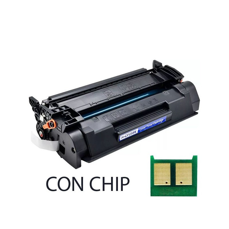 Toner Compatibile Bk Nero Hp CF259X 59X 10000 Pagine CON CHIP
