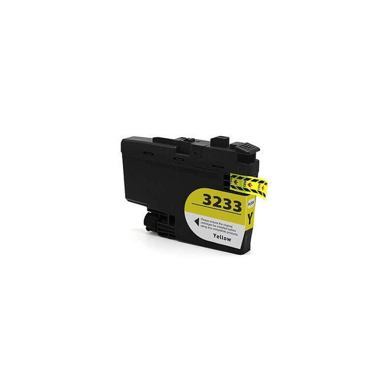 Cartuccia Compatibile Brother LC3233 Y Yellow 16ML Con Chip 1500 Pagine