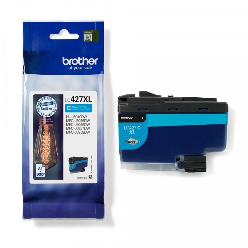Cartuccia Originale Brother LC427XLC C Ciano 5000 Pagine