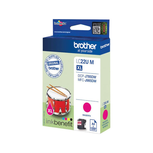 Cartuccia Originale Brother LC22UM M Magenta 1200 Pagine