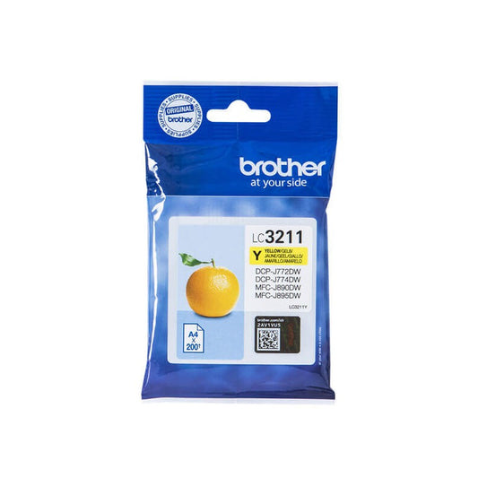 Cartuccia Originale Brother LC3211Y Y Yellow 200 Pagine
