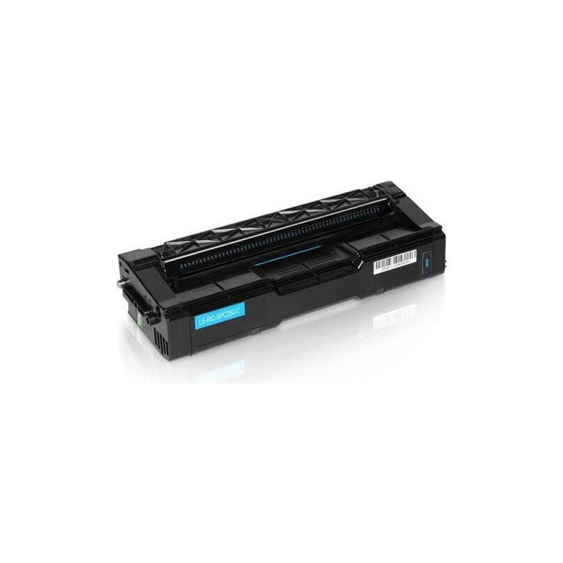 Toner Compatibile Ricoh SP C250 407544 C Ciano 1600 Pagine
