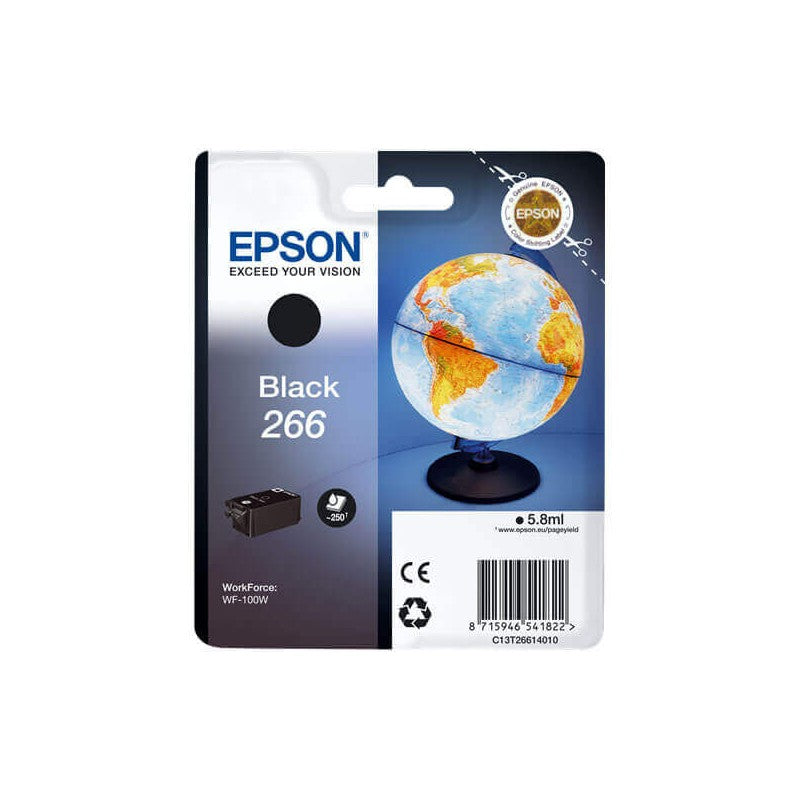 Epson C13T26614010 266 Cartuccia Originale Bk Nero 260 Pagine