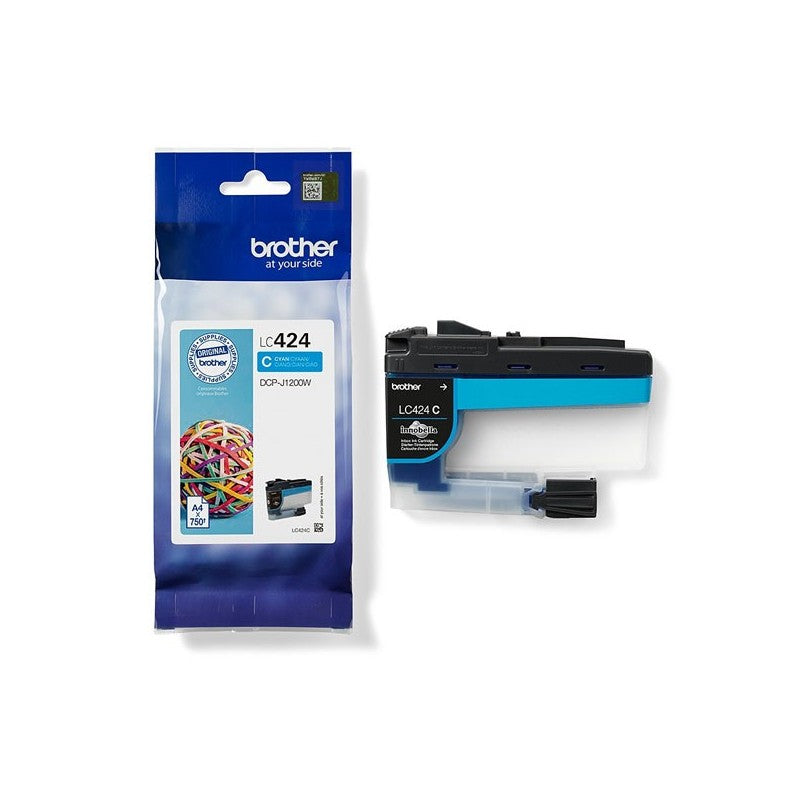 Cartuccia Originale Brother LC424C C Ciano 750 Pagine