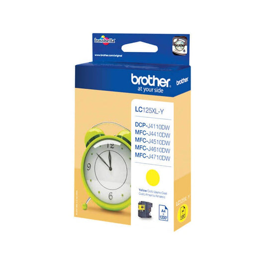 Cartuccia Originale Brother LC125XLY Y Yellow 1200 Pagine