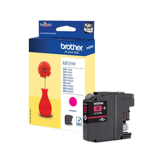 Cartuccia Originale Brother LC121M M Magenta 300 Pagine