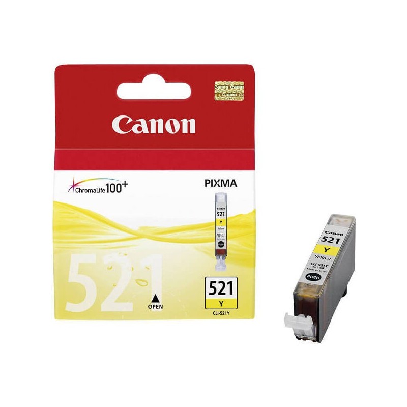 Canon CLI-521Y 2936B001 Cartuccia Originale Y Yellow