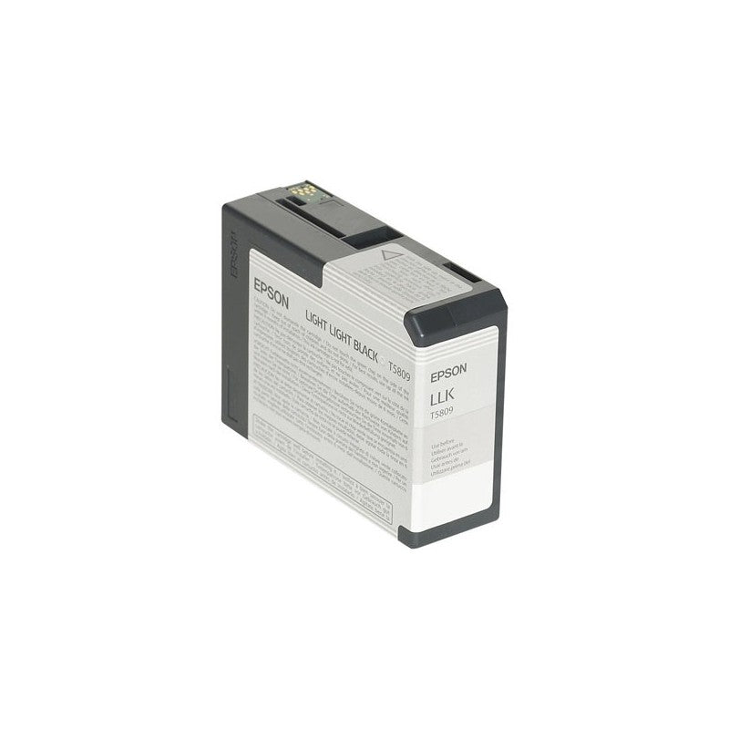 Epson C13T580900 T5809 Cartuccia Originale LLBK Liht Light Bk Nero 80ml
