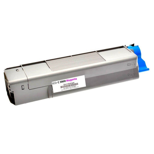 Toner Compatibile Oki C5800 43324422 M Magenta 5000 Pagine