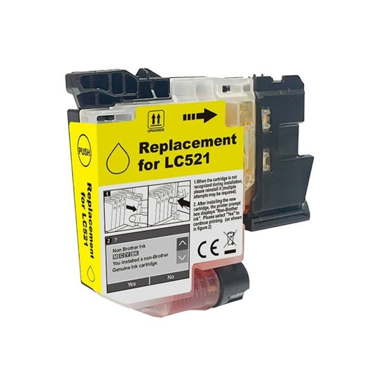 Cartuccia Compatibile Brother LC-521Y Y Yellow 500 Pagine