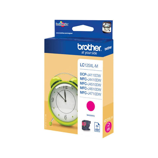 Cartuccia Originale Brother LC125XLM M Magenta 1200 Pagine