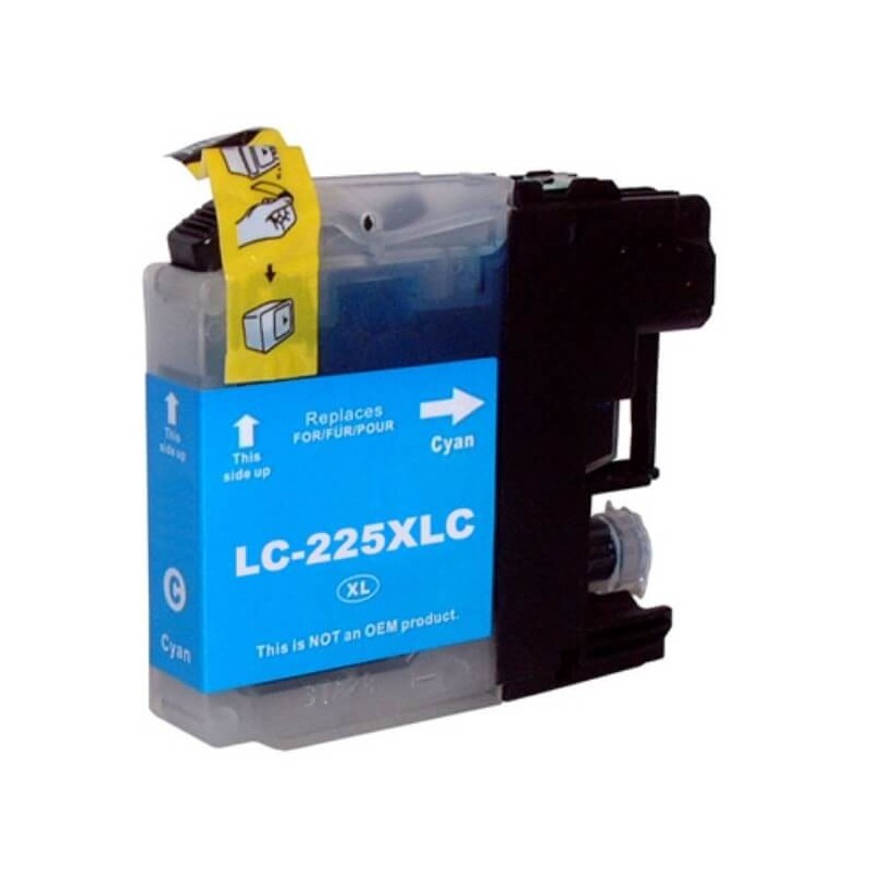 Cartuccia Compatibile Brother LC-225 C Ciano Con Chip 16ml