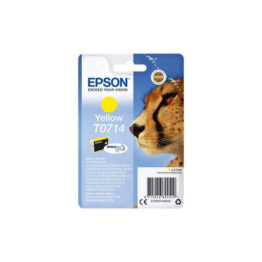 Epson C13T07144012 T0714 Cartuccia Originale Y Yellow 5,5ML 415 Pagine