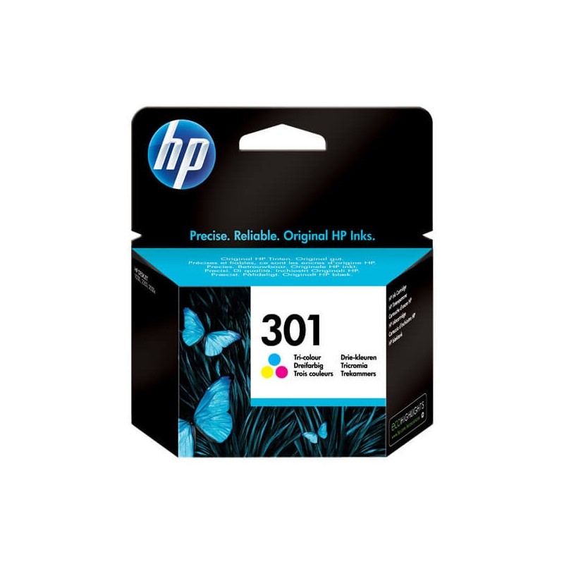 HP CH562EE 301 Cartuccia Originale Col Colore C M Y