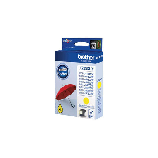 Cartuccia Originale Brother LC225XLY Y Yellow 1200 Pagine