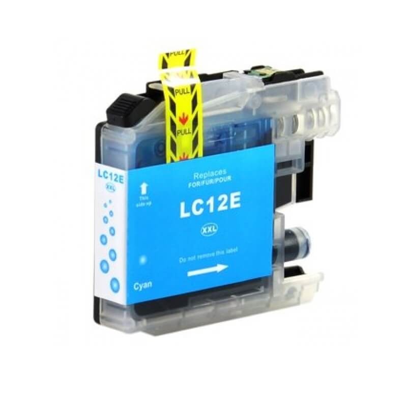 Cartuccia Compatibile Brother LC12E C Ciano Con Chip 1200 Pagine