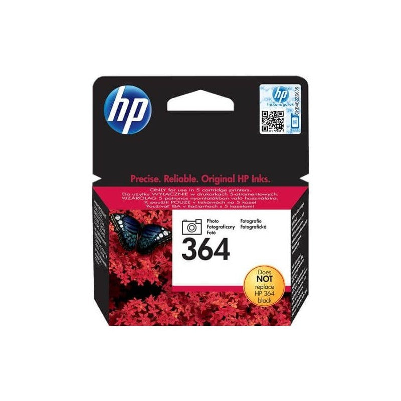 HP CB317EE 364 Cartuccia Originale Photo Bk Photo Nero