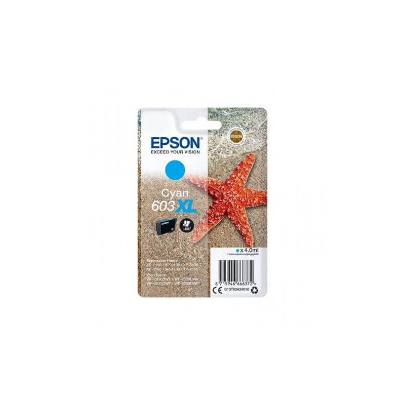 Epson C13T03A24010 603XL Cartuccia Originale C Ciano 350 Pagine