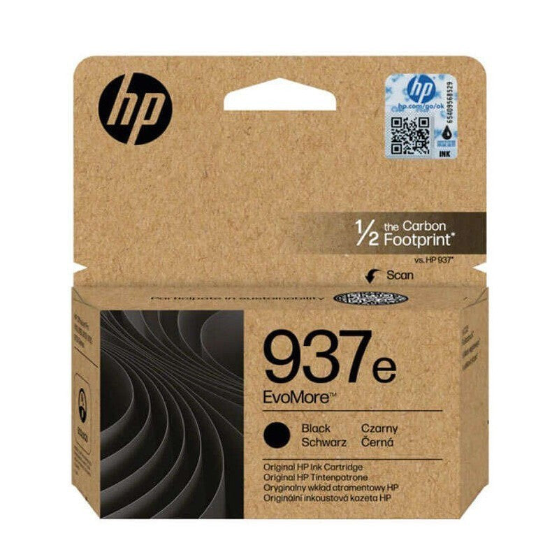 HP 4S6W9NE 937 XL Cartuccia Originale BK Nero