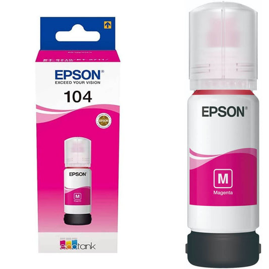 Epson 104 T00P340 C13T00P340 Inchiostro Originale M Magenta da 65ml