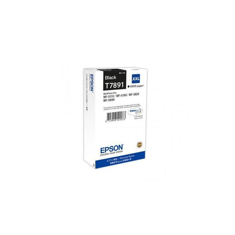 Epson C13T789140 T7891 T7891XXL Cartuccia Originale Bk Nero 4000 Pagine