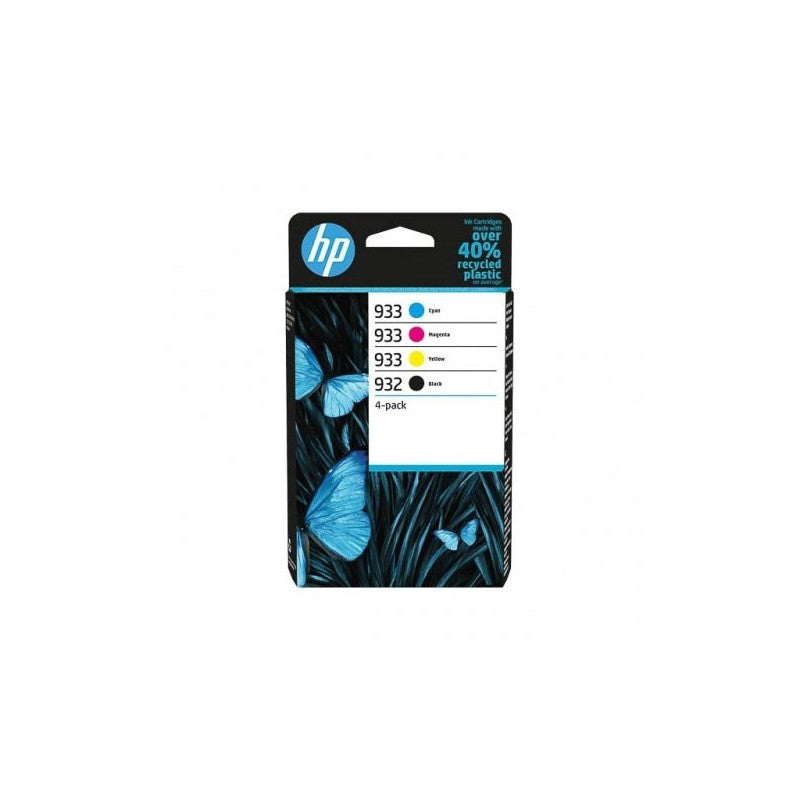 HP 6ZC71AE 932 933 kit 4 Cartucce Originali Bk Ciano Magenta Yellow