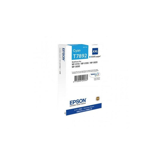 Epson C13T789240 T7892 T7892XXL Cartuccia Originale C Ciano 4000 Pagine