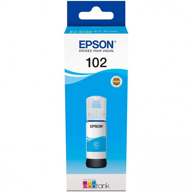 Epson 102 C13T03R240 T03R240 Inchiostro Originale C Ciano da 70ml